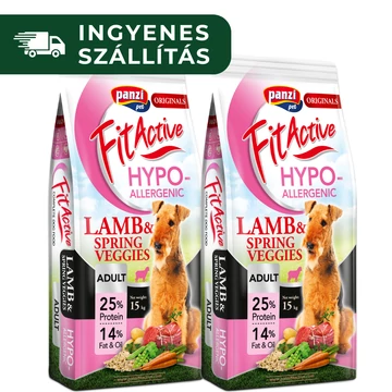 FitActive ORIGINALS 15kg ADULT HYPOALLERGENIC LambSpring Veggies (báránytavaszi zöldségek)