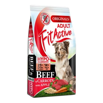 A FitActive Originals Wheat-free garantáltan búza-, csirke-, és szárnyasmentes, szuper-hipoallergén száraz kutyatáp