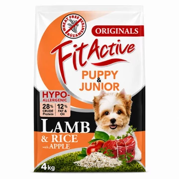FitActive Wheatfree 4kg Puppy&amp;Junior Hypoallergenic LAMB