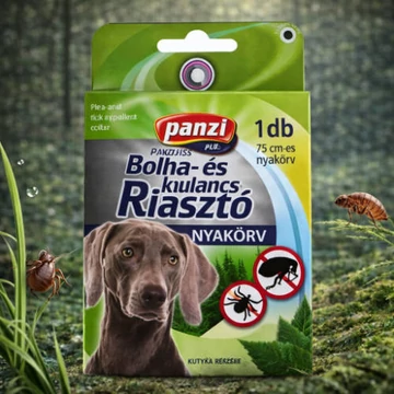 Panzi Bolha- és kullancsriasztó nyakörv kutyák részére (75cm)