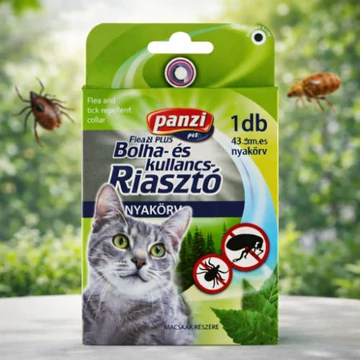Panzi Bolha- és kullancsriasztó nyakörv macskák részére (43cm)