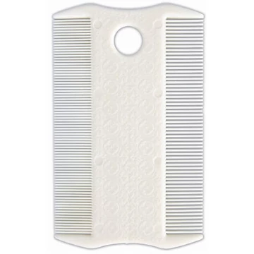 Trixie Flea and Dust Comb, double sided - bolhafésű (műanyag, fehér) kutyák és macskák részére (9cm)