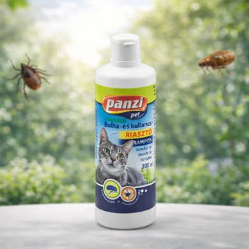 Panzi Sampon Bolha- és Kullancs riasztó macskák részére (200ml)