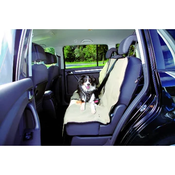 KT26.Trixie Protective Car Seat Cover, dividable - autós üléstakaró (hátsó ülésre,bézs) 1,40x1,20m