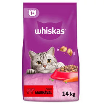 Whiskas Adult Beef - Szárazeledel (marhahússal) felnőtt macskák részére (14kg)