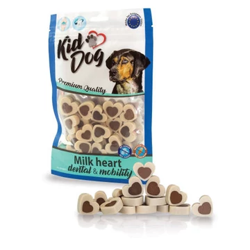 KidDog Milk Heart DentalMobility - jutalomfalat (tej,kollagén) kutyák részére (80g)