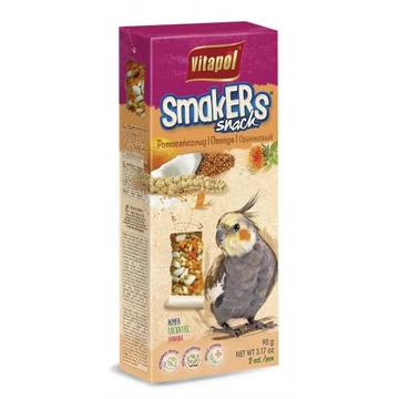Vitapol Smakers rúd (narancs) - prémium duplarúd - nimfa papagáj részére (90g)