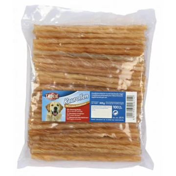 Trixie Chewing Rolls - jutalomfalat (marhabőr) kutyák részére (12 cm/ø5-6mm) 100db/csomag