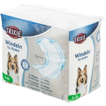 Trixie Diapers for Male Dogs - pelenka kan kutyák részére S-M (30x46cm) 12db