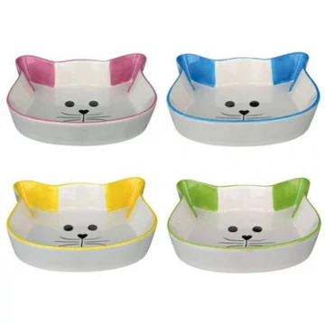 Trixie Ceramic Bowl - kerámia tál (fehér, mintás) macskák részére (Ø12cm)