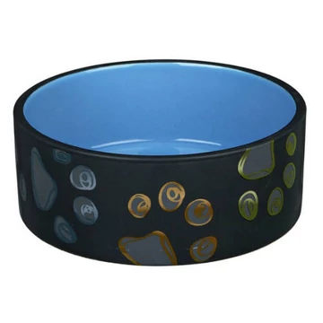 Trixie Jimmy Ceramic Bowl - kerámia tál (mintás, többféle színben) kutyák részére  (0,75l/Ø15cm)
