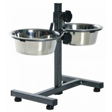 trixie 24920 fémtál állvány 2x0,75l, 15cm