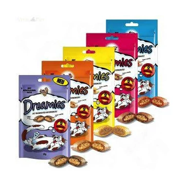 Dreamies Mix Töltött falatkák - hal/sajt (60g)