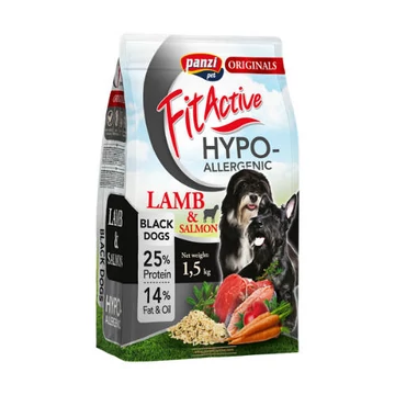 FitActive Hypoallergenic Black Dogs - Száraztáp sötét szőrű kutyák számára (1,5 kg)