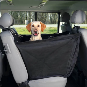 KT26.Trixie Protective Car Seat Cover - Autós ülésvédő huzat (fekete/bézs) hátsó ülésre (0,5x1,45m)