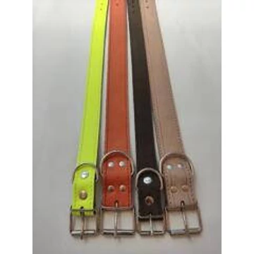 Nyakörv (bőr, bélelt) kutyák részére (több féle színben) 20mm/50cm