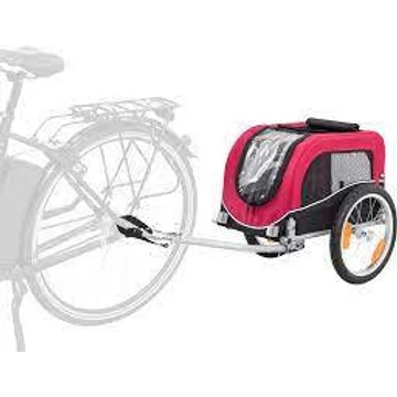KT26.Trixie Bicycle Trailer for Dogs - felszerelés (kerékpárra szerelhető utánfutó) S (53x60x60) max:15 kg