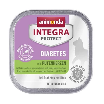 Animonda Integra Diabetes (pulykaszív) alutálkás - Cukorbeteg macskák részére (100g)