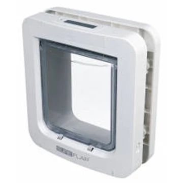 Trixie SureFlap 4-Way Flap - kutya és macskaajtó mikrochip azonosítással (fehér) 26,2x28,1cm