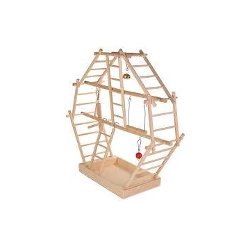 Trixie Wooden Ladder Playground - játszótér létrával (fa) díszmadarak részére (44x44x16cm)