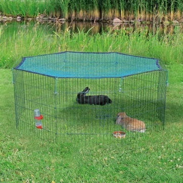 Trixie Outdoor Run with Cover - Kültéri kifutó fedélel nyulak részére (Ø150x57cm)