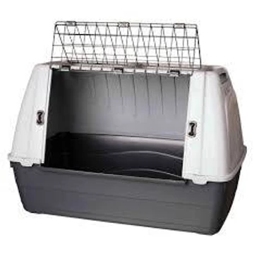 Trixie Journey Transport Box - szállító box (fekete/szürke)  S–M (77×51×43cm)