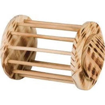 trixie Hay Manger Roll - szénatartó henger (fából) ketrecbe (Ø15x19cm)