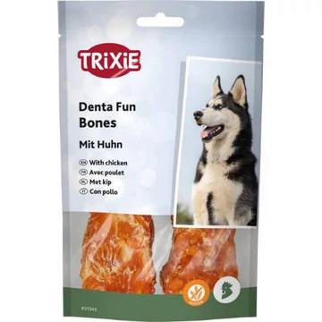 Trixie Denta Fun Chicken Chewing Bone - jutalomfalat (csont, csirkehússal) 20cm (200g)