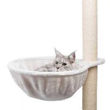 Trixie Cuddly Bag XXL for Scratching Posts - Függőágy kaparó oszlopra (világos szürke) macskák részére (Ø45cm)