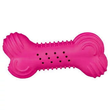 Trixie Rustling Bone Dog Toy - natúr gumi játék (zörgős csont) kutyák részére (Ø18cm)