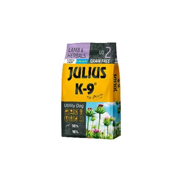 JULIUS K-9 UD2 Puppy Utility Dog Hypoallergenic LambHerbals (báránygyógynövény) 10kg - Gabonamentes száraztáp, kölyök kutyák részére