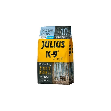 JULIUS K-9 UD10 Adult Utility Dog Hypoallergenic Wild boarBerry (vaddisznóbogyós gyümölcsök) 10kg - Gabonamentes száraztáp, felnőtt kutyák részére