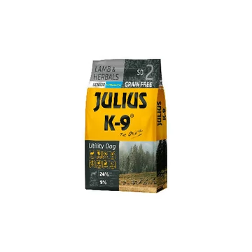JULIUS K-9 SD2 Senior Utility Dog Hypoallergenic LambHerbals (báránygyógynövény) 10kg - Gabonamentes száraztáp, idős/túlsúlyos kutyák részére