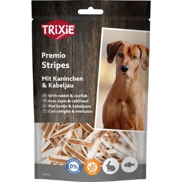 Trixie Premio Fish Rabbit Stripes - jutalomfalat (nyúlhús,tőkehal) kutyák részére (100g)