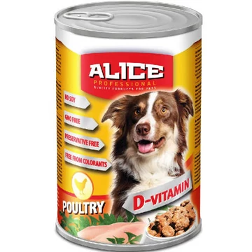 Alice Professional Dog konzerv (szárnyas, 1240g)