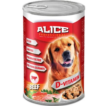 Alice Professional Dog konzerv (marha, 1240g)