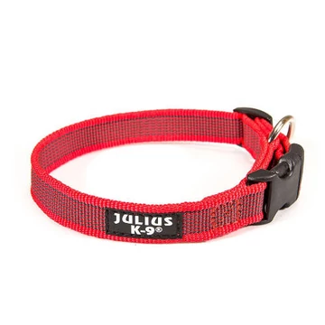 Julius K-9 Color&Gray nyakörv (20mm/27-42cm) piros-szürke