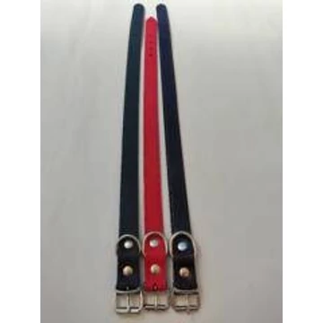 Nyakörv (bőr, varrás nélkül) kutyák részére (barna,fekete vagy piros színben) 3+mm/15mm/30cm