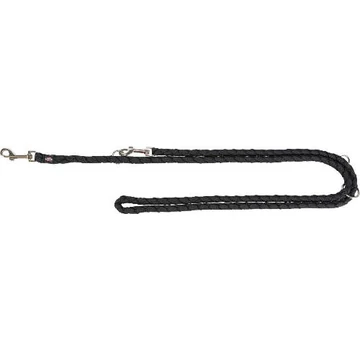 Trixie prémium állítható póráz - fekete - (S-M) 2m/12mm