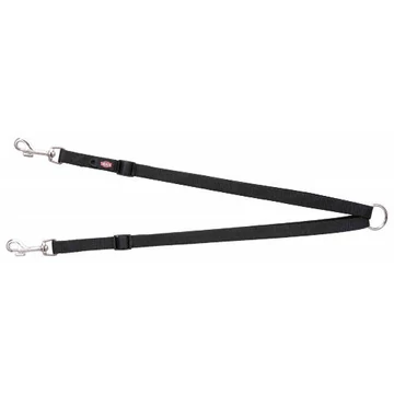 Trixie Premium Coupler - páros póráz - fekete - (XS-M) 40-70cm/15mm