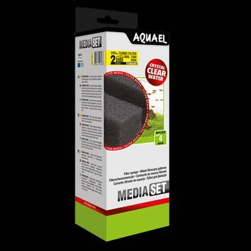AquaEl Media Set Turbo filter Standard (1000,1500,2000) - cserélhető szivacsbetét (2db)