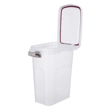 Trixie Plastic Barrel - műanyag táptartó (átlátszó/fehér) 25liter (24×51x39cm)