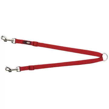Trixie Premium Coupler - páros póráz - piros - (XS-M) 40-70cm/15mm