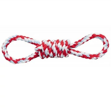 KT26.Trixie Playing Rope - kötél játék (dupla hurok) kutyák részére (38cm)