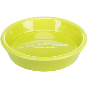 Trixie Ceramic Bowl - kerámia tál (fehér,csíkos) rágcsálók részére (0,2l /Ø14cm)