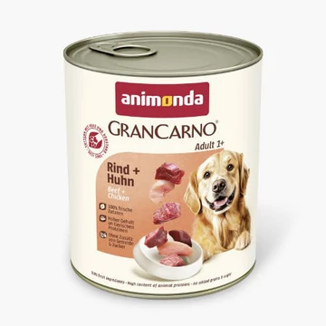 Animonda GranCarno Adult (marha,csirke) konzerv - Felnőtt kutyák részére (800g)