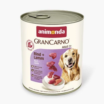 Animonda GranCarno Adult (marha,bárány) konzerv - Felnőtt kutyák részére (800g)