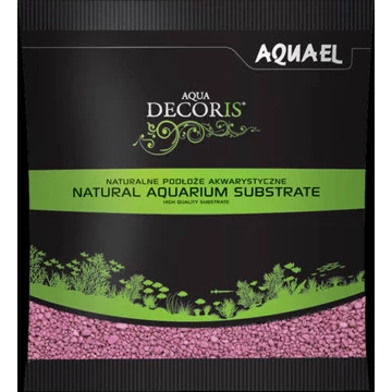 AquaEl Decoris Fuchsia - Akvárium dekorkavics (fukszia lila) 2-3mm (1kg)