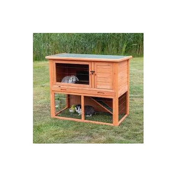 KT26.Trixie Small Animal Hutch with Enclosure - kültéri ház (barna) rágcsálók részére  (116x97x63cm)