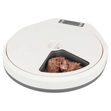 Trixie 4+1 Automatic Food Dispenser - automata ételadagoló (fehér,szürke) 5×0,24 l/33×5×36cm